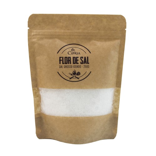 Flor de Sal – Kraft Pouch – 250g Flor de Sal – Kraft Pouch – 250g