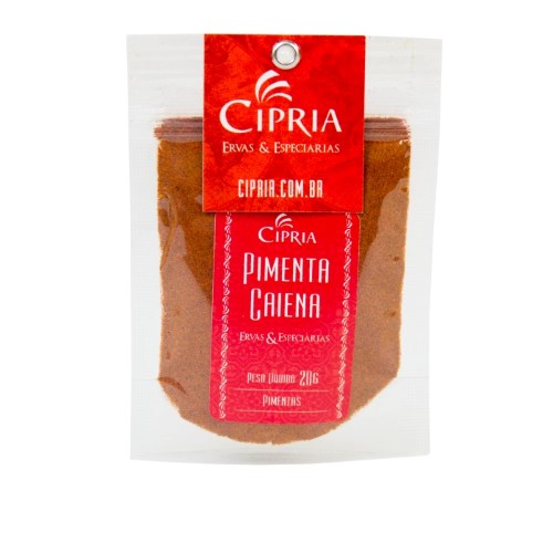 Pimenta Caiena em pó – Zip Pouch – 20g Pimenta Caiena em pó – Zip Pouch – 20g