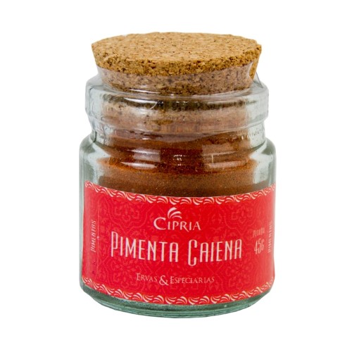 Pimenta Caiena em Pó – Vidro Artesanal – 45g Pimenta Caiena em Pó – Vidro Artesanal – 45g