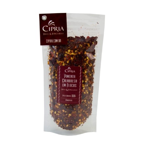 Pimenta Calabresa em Flocos – Zip Pouch – 100g Pimenta Calabresa em Flocos – Zip Pouch – 100g