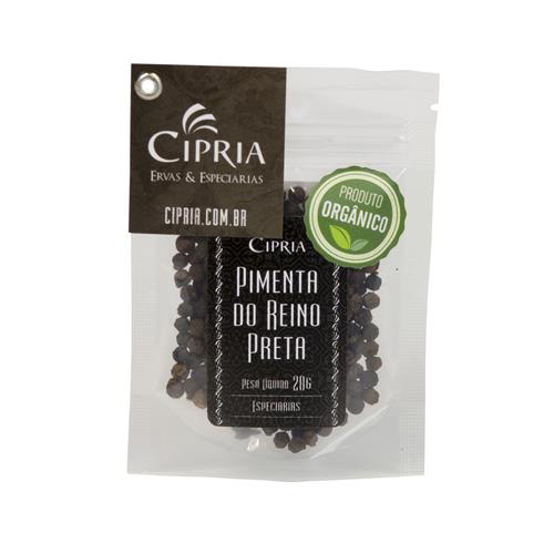 Pimenta do Reino Preta Orgânica – Zip Pouch – 20g Pimenta do Reino Preta Orgânica – Zip Pouch – 20g