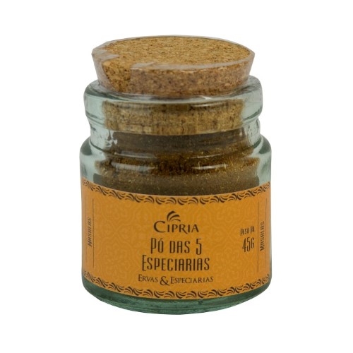 Pó das Cinco Especiarias – Vidro Artesanal – 45g Pó das Cinco Especiarias – Vidro Artesanal – 45g