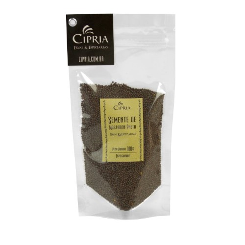 Semente de Mostarda Preta – Zip Pouch – 100g Semente de Mostarda Preta – Zip Pouch – 100g