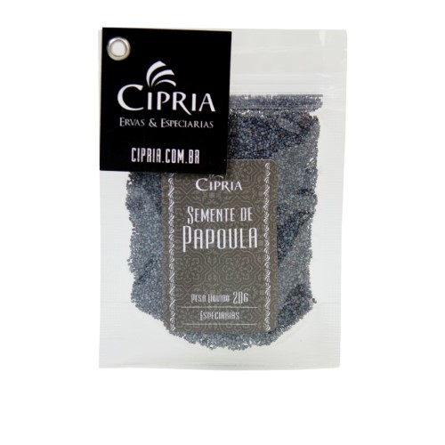 Semente de Papoula – zip pouch – 20g Semente de Papoula – zip pouch – 20g