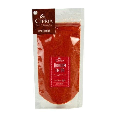 Urucum Moído – Zip Pouch – 100g Urucum Moído – Zip Pouch – 100g