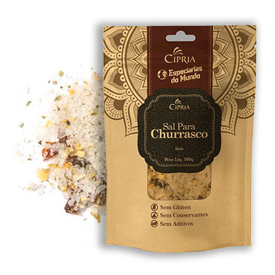 Sal para Churrasco –  Kraft Pouch – 250g – Cípria