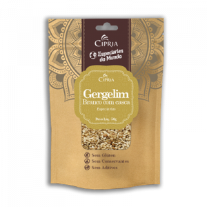 Gergelim Branco Com Casca  -  Pouch -  50g